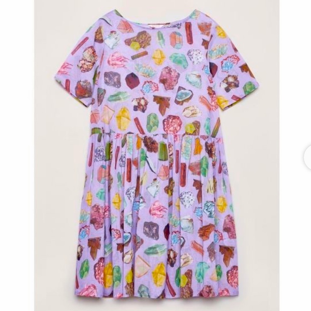 Gorman Crystal Cluster Dress lilac